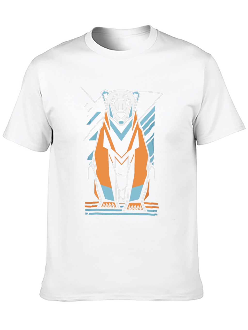 Geometric Polar Bear Graphic Tee