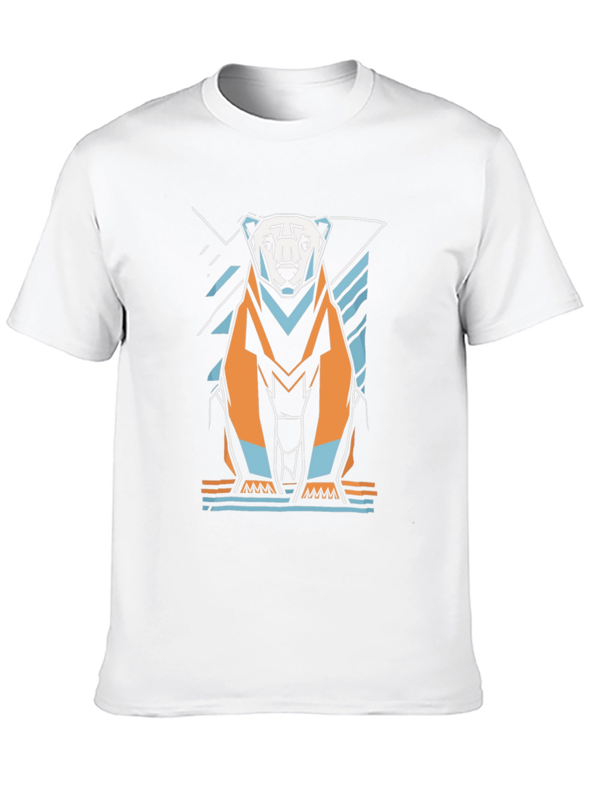 Geometric Polar Bear Graphic Tee