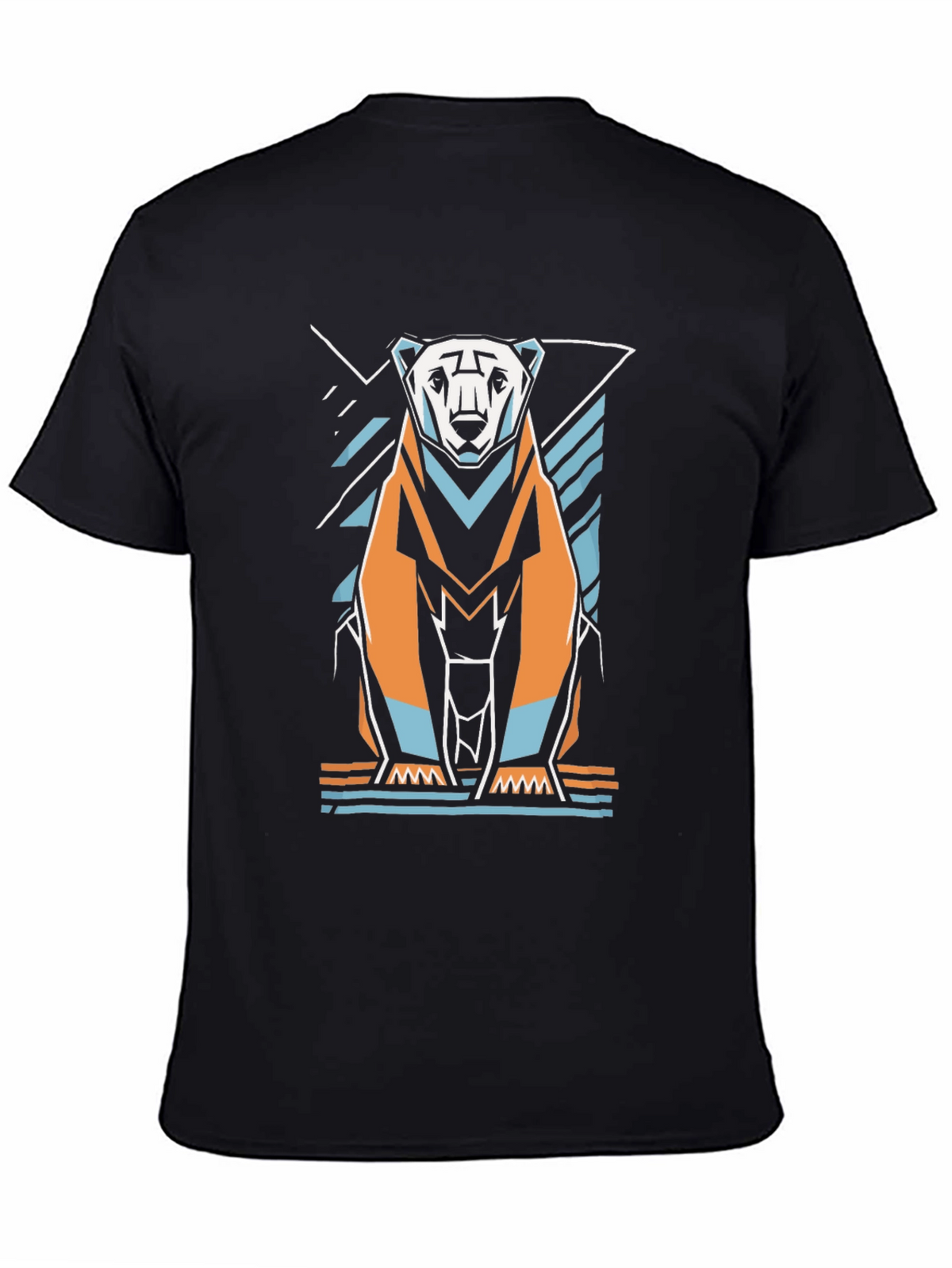 Geometric Polar Bear Graphic Tee