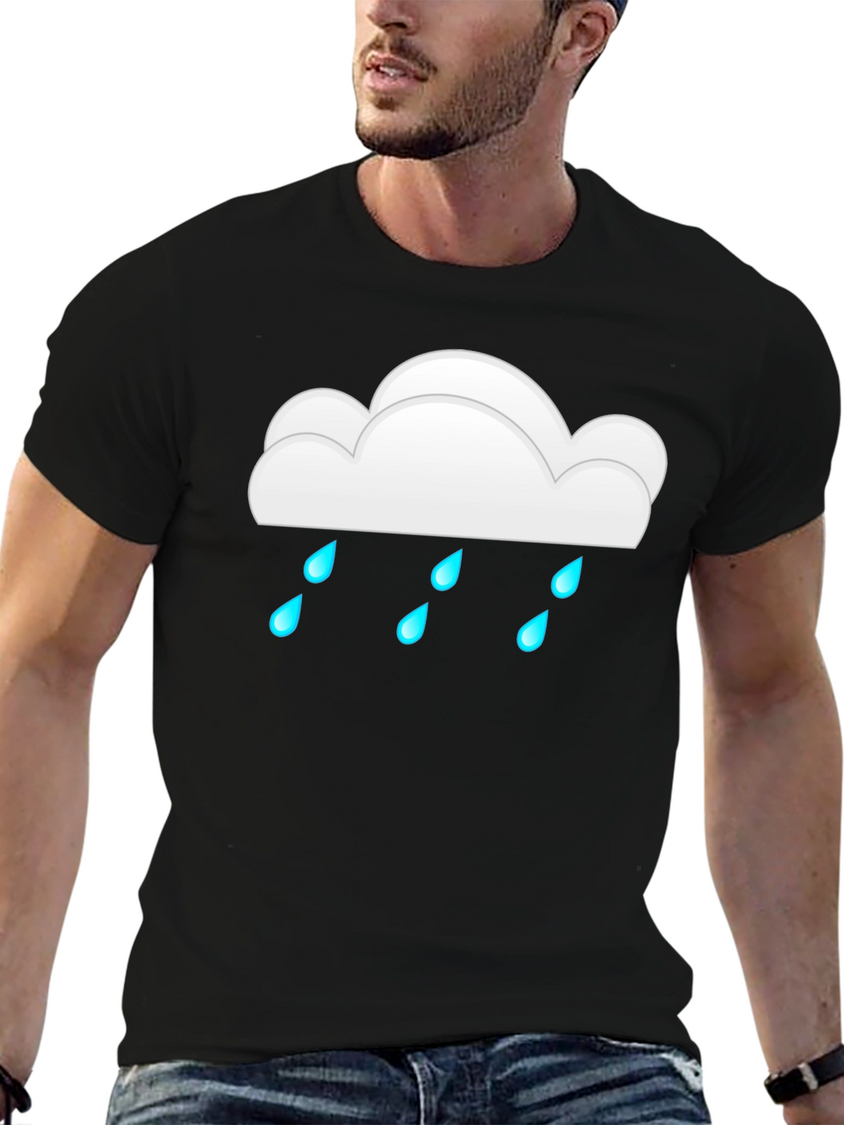 Rain Cloud Graphic Tee - Weather Lovers Shirt