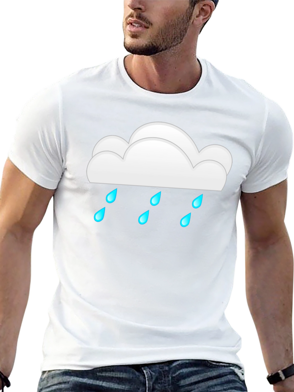 Rain Cloud Graphic Tee - Weather Lovers Shirt