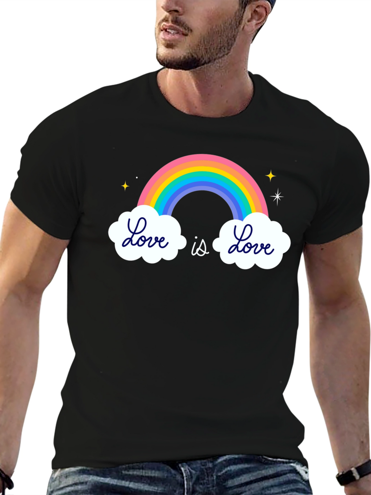Love Is Love Rainbow Graphic T-Shirt