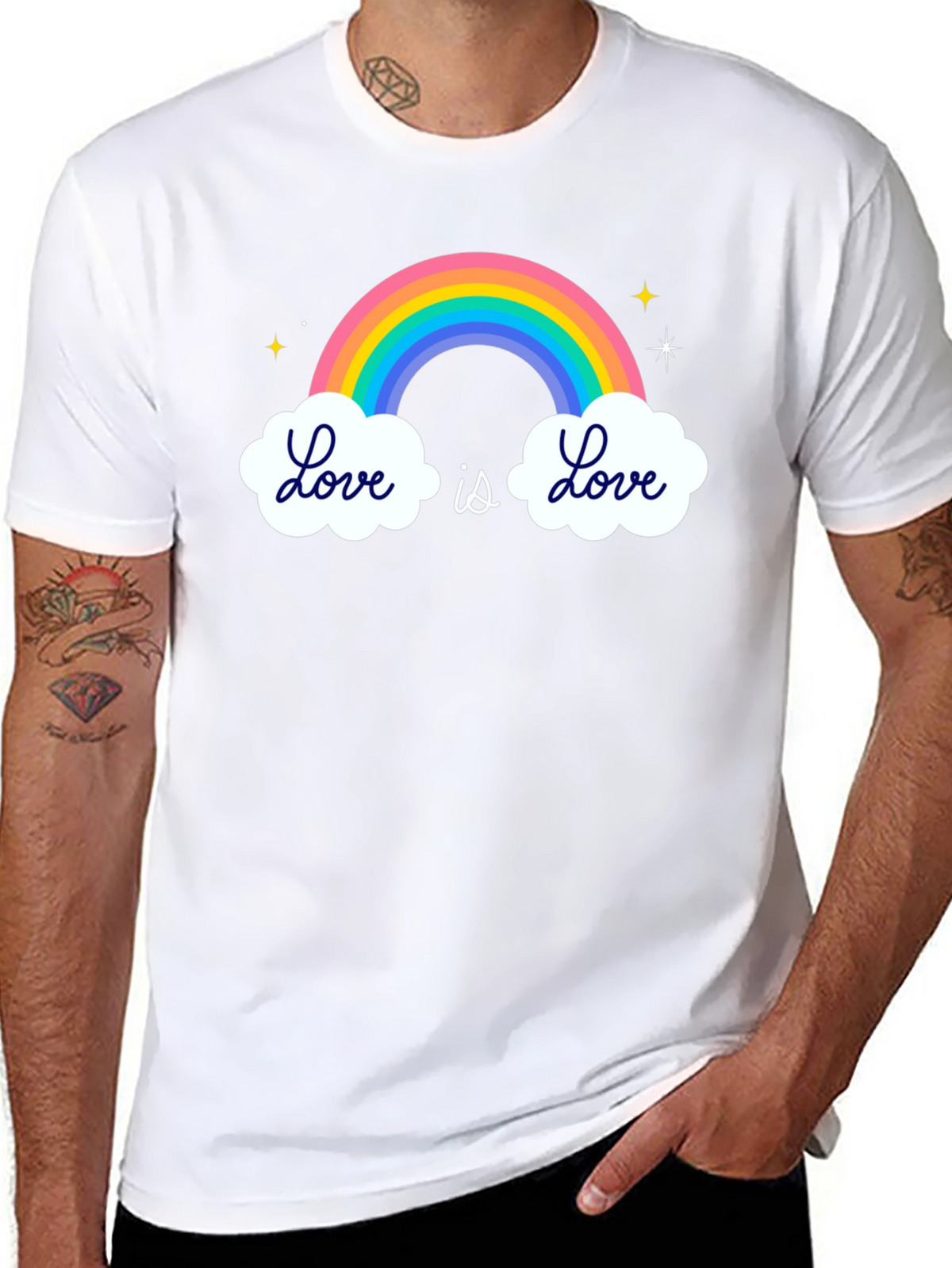 Love Is Love Rainbow Graphic T-Shirt