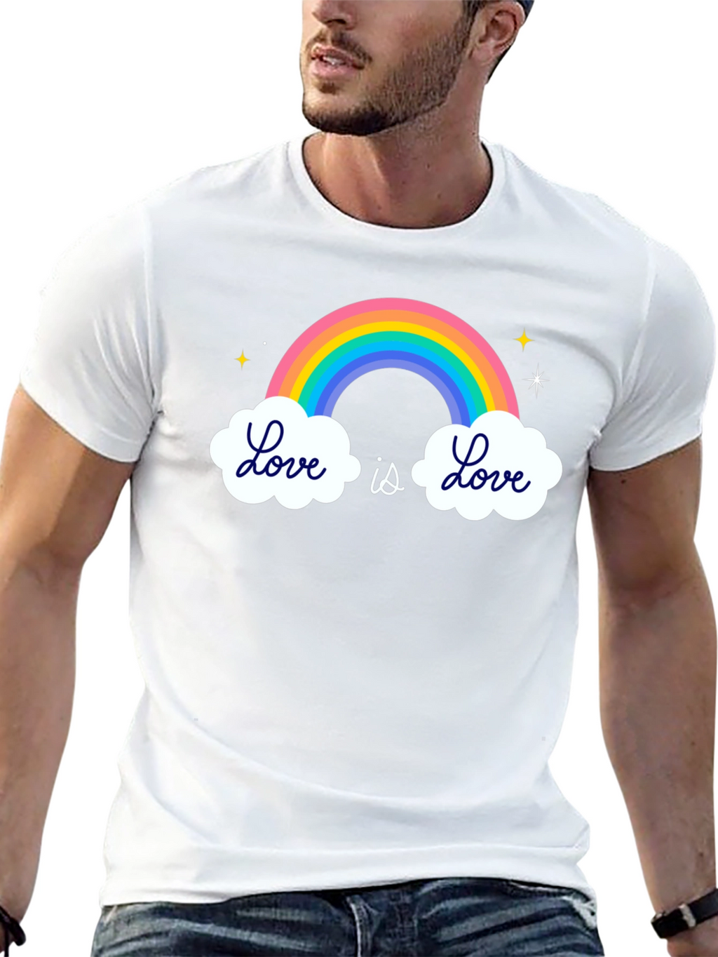Love Is Love Rainbow Graphic T-Shirt