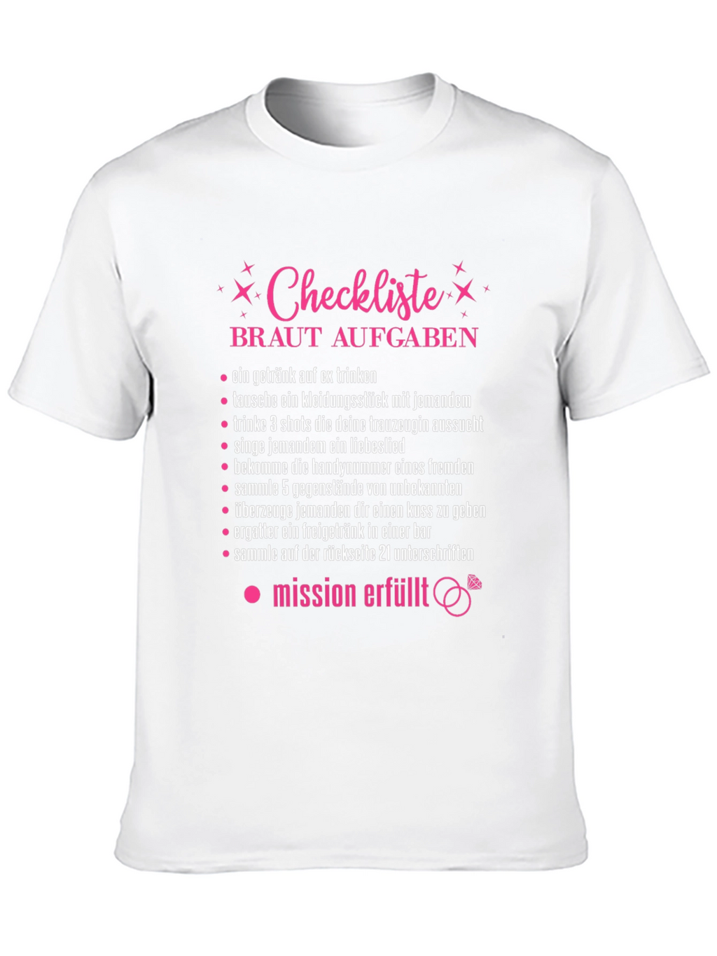 Bride To-Do List T-Shirt