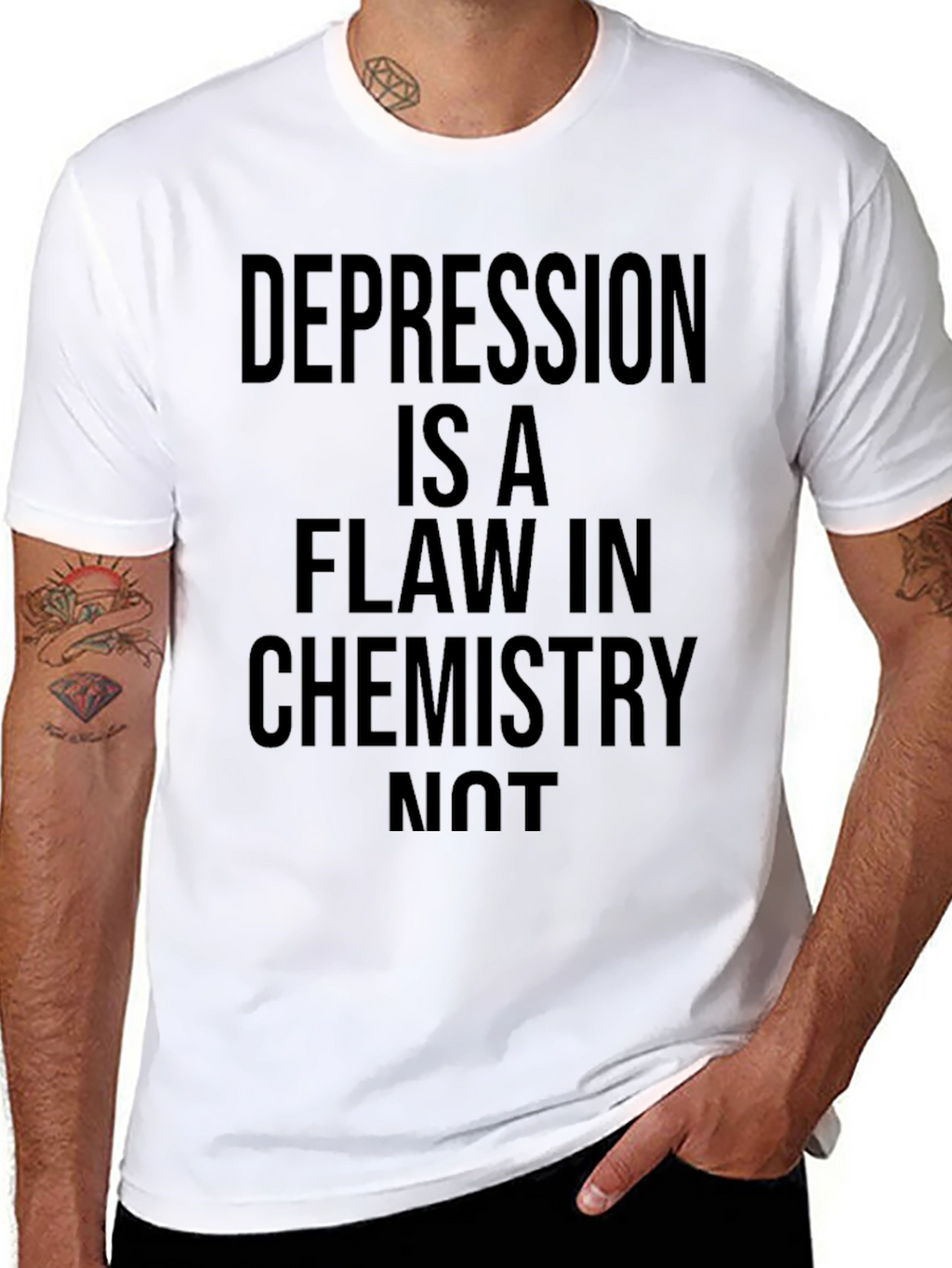Depression is a Flaw in Chemistry Graphic Tee