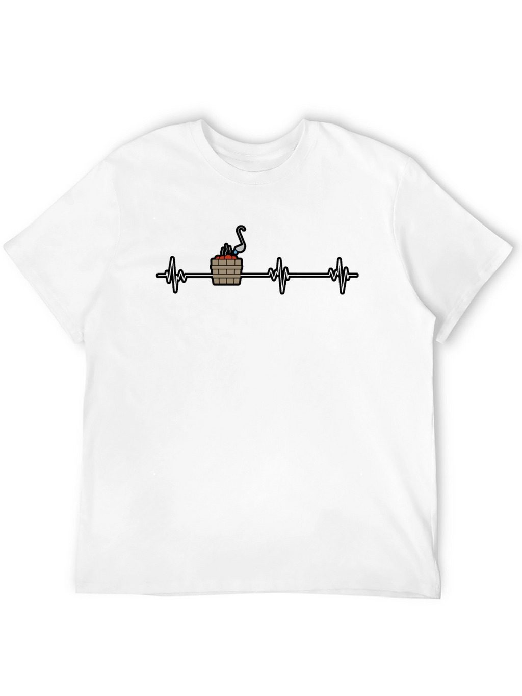 Sauna Heartbeat T-Shirt - Relax & Recharge
