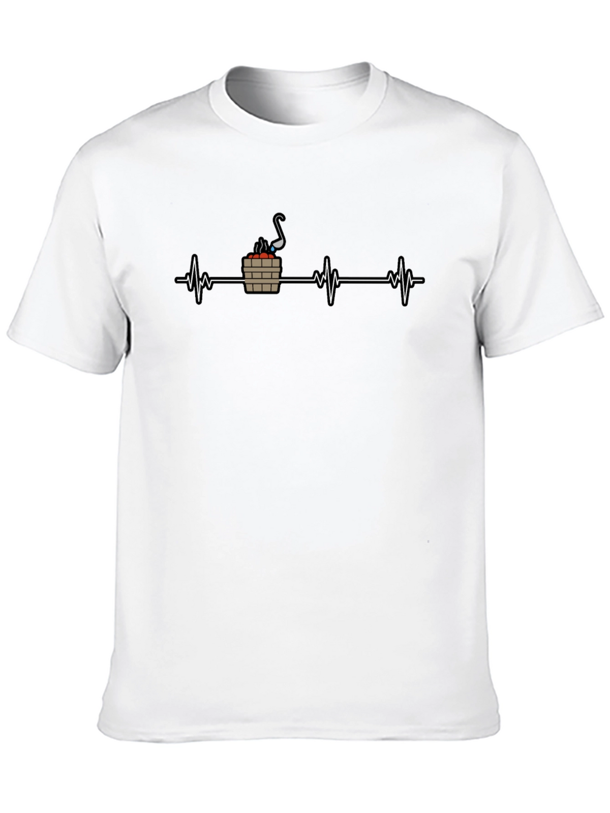 Sauna Heartbeat T-Shirt - Relax & Recharge