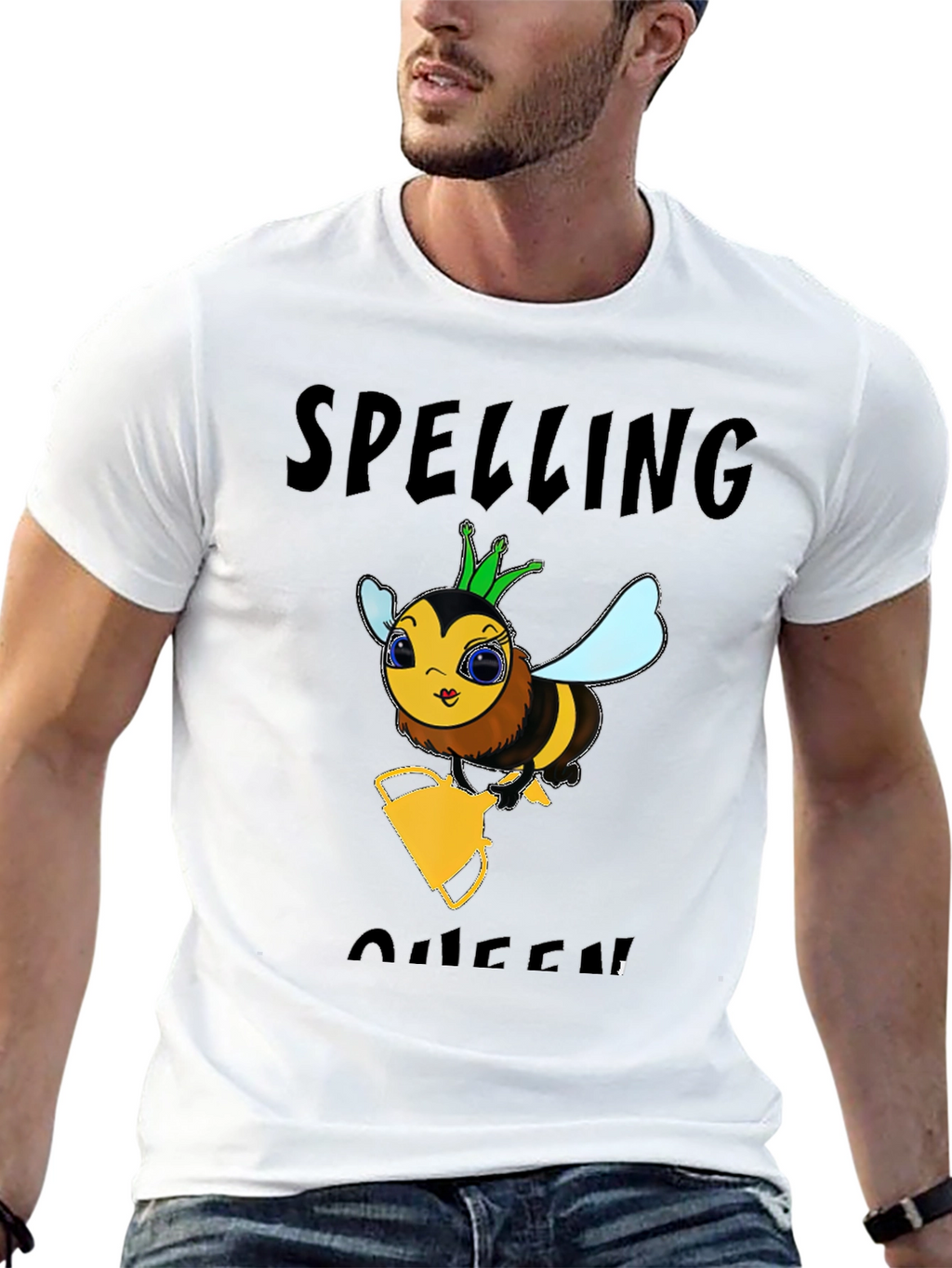 Spelling Bee Queen Black T-Shirt