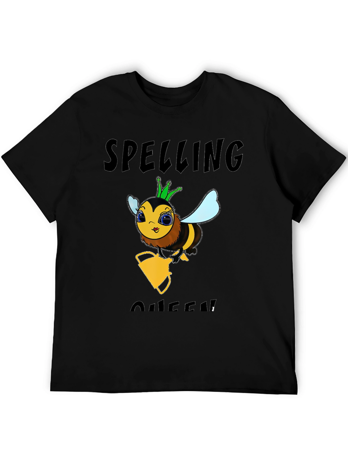 Spelling Bee Queen Black T-Shirt