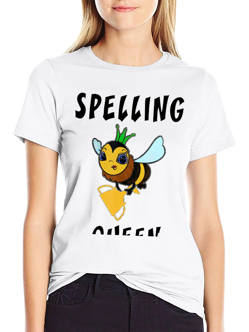 Spelling Bee Queen Black T-Shirt