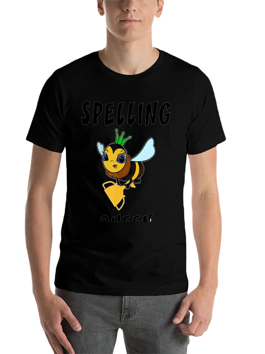 Spelling Bee Queen Black T-Shirt
