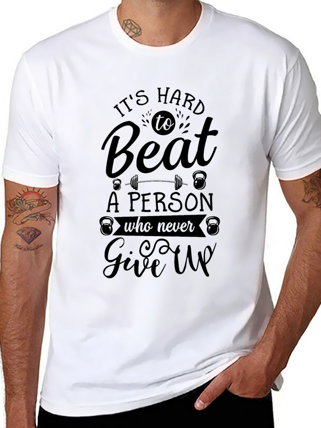 Its Hard to Beat Graphic Tee - Black