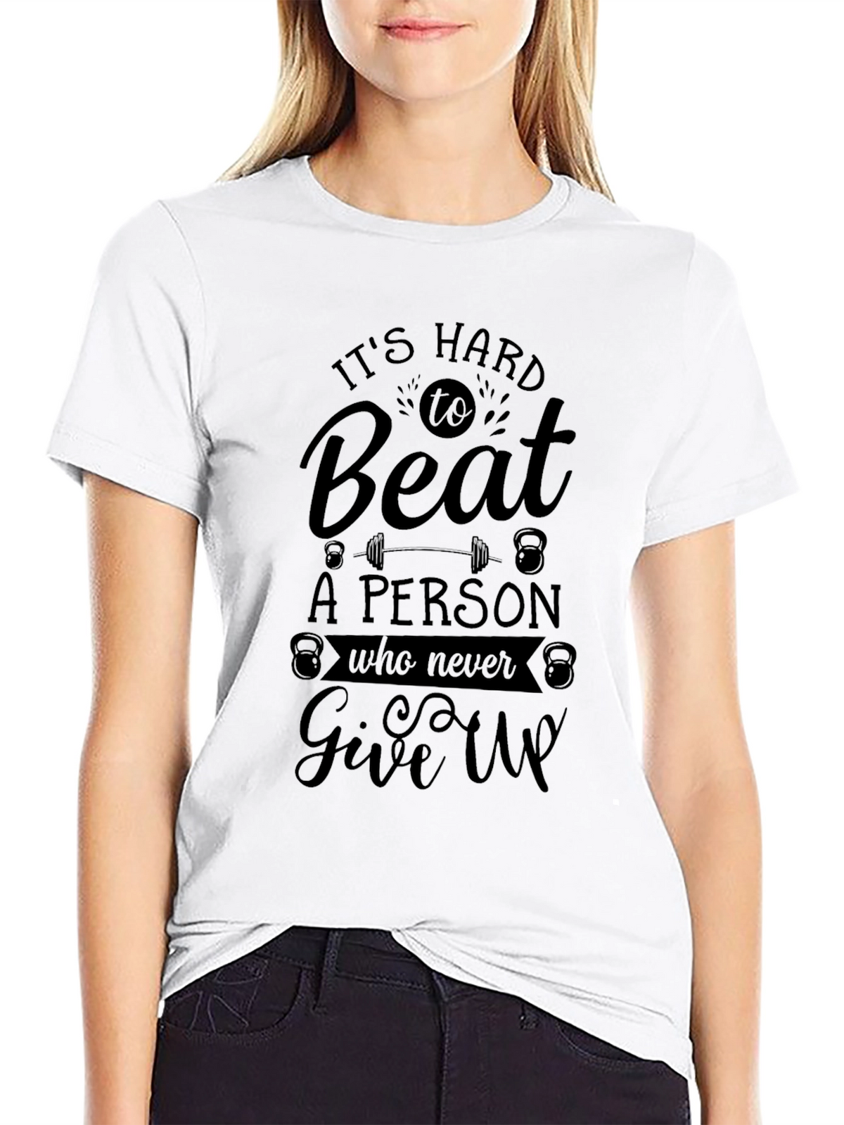 Its Hard to Beat Graphic Tee - Black