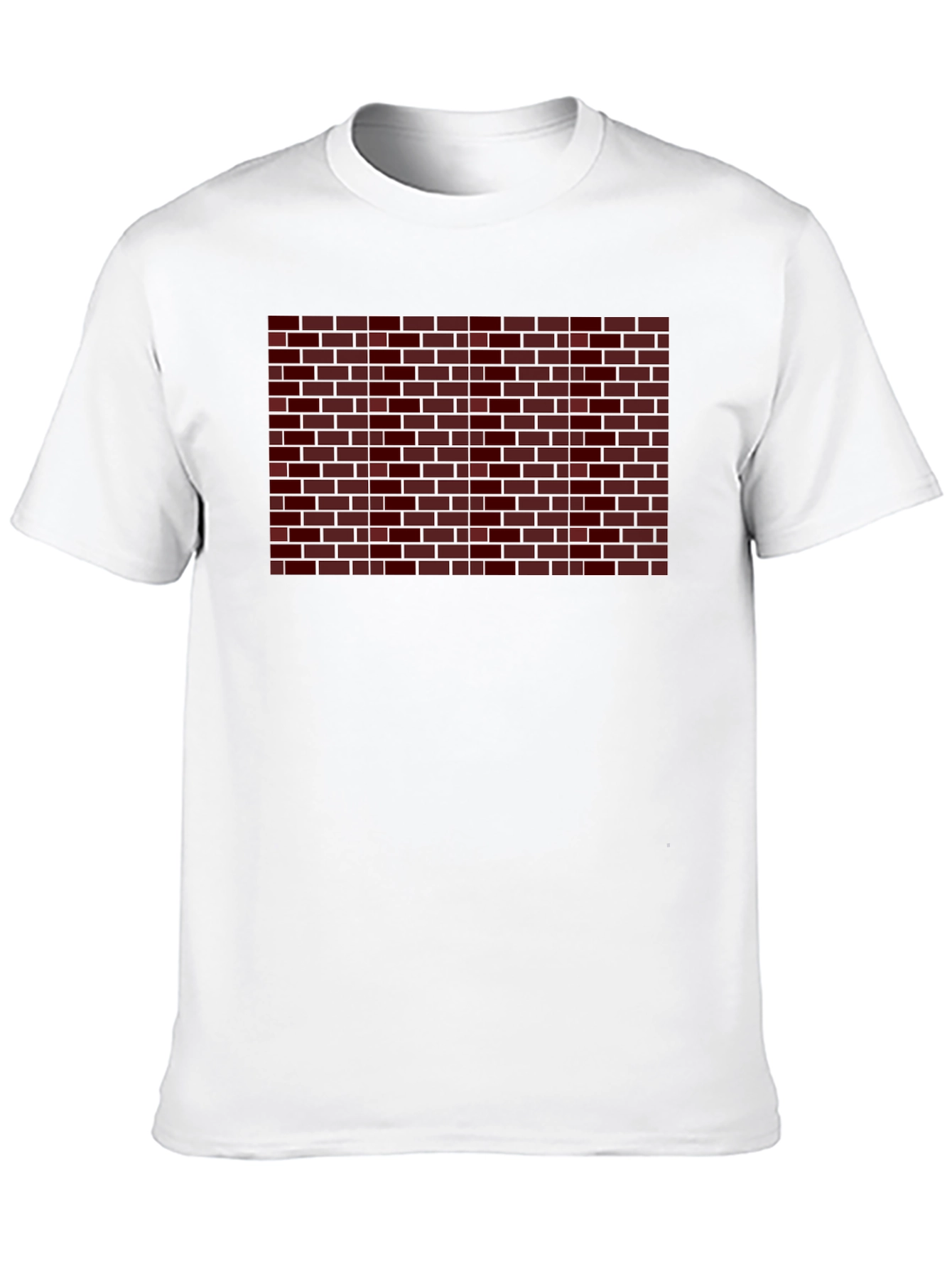 Brick Wall Graphic Print T-Shirt