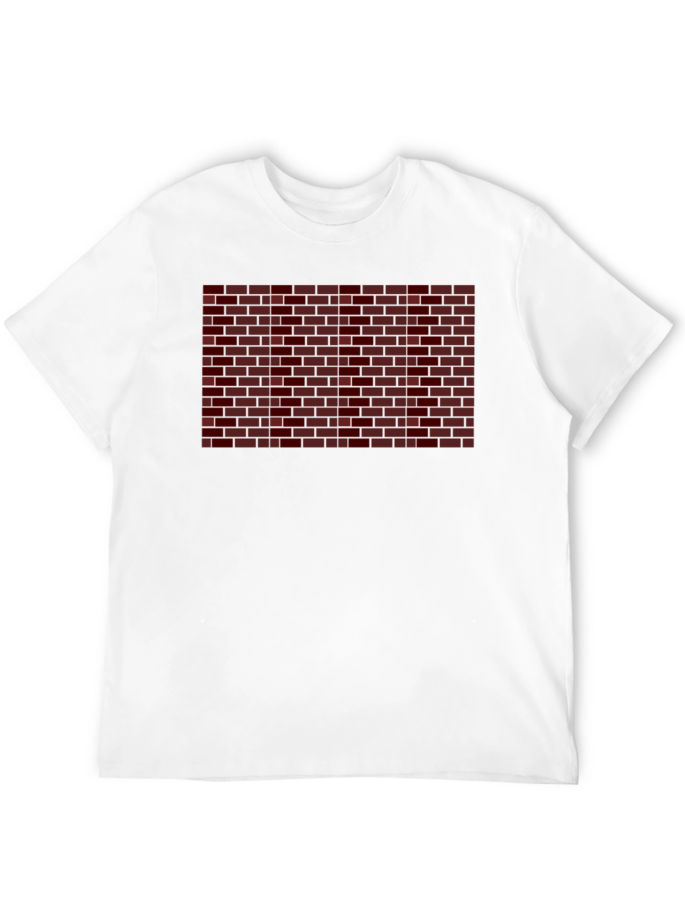 Brick Wall Graphic Print T-Shirt