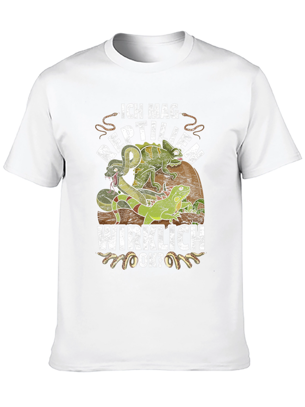 Ich Mag Reptilien T-Shirt - Reptile Lover Tee