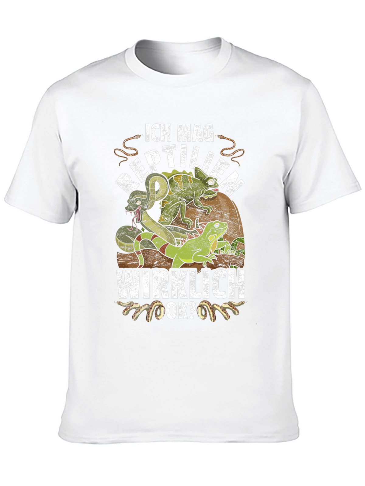Ich Mag Reptilien T-Shirt - Reptile Lover Tee