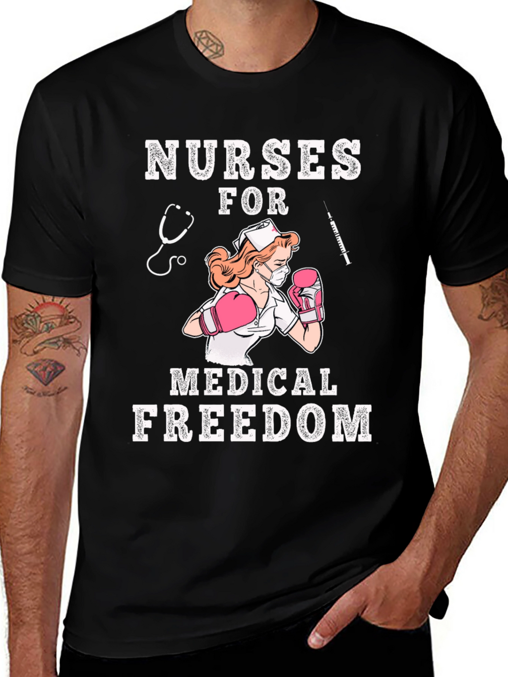 Nurses For Medical Freedom Graphic T-Shirt