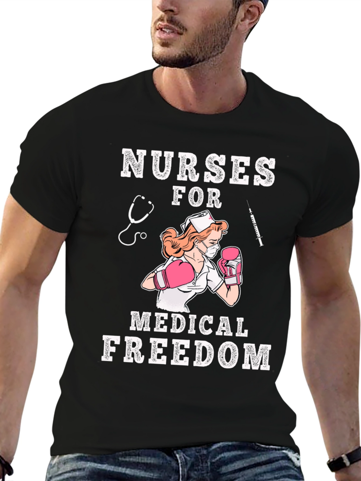 Nurses For Medical Freedom Graphic T-Shirt