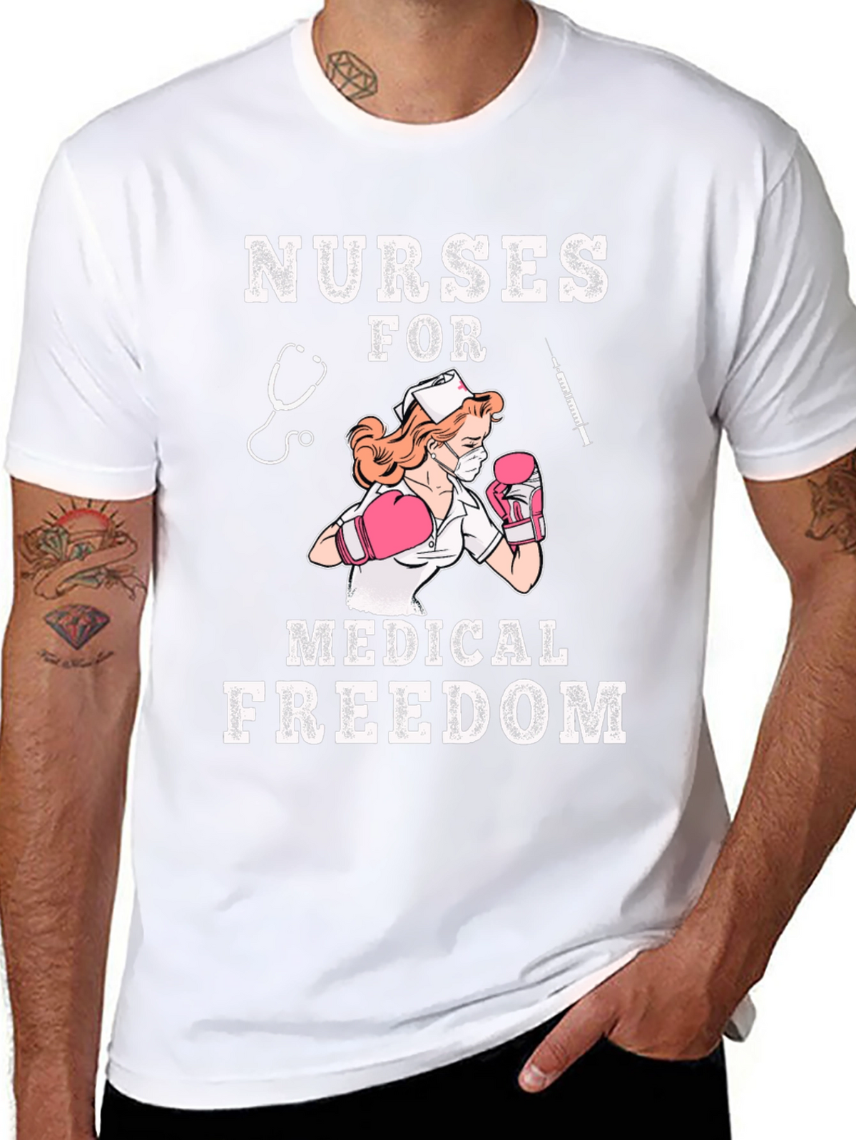 Nurses For Medical Freedom Graphic T-Shirt