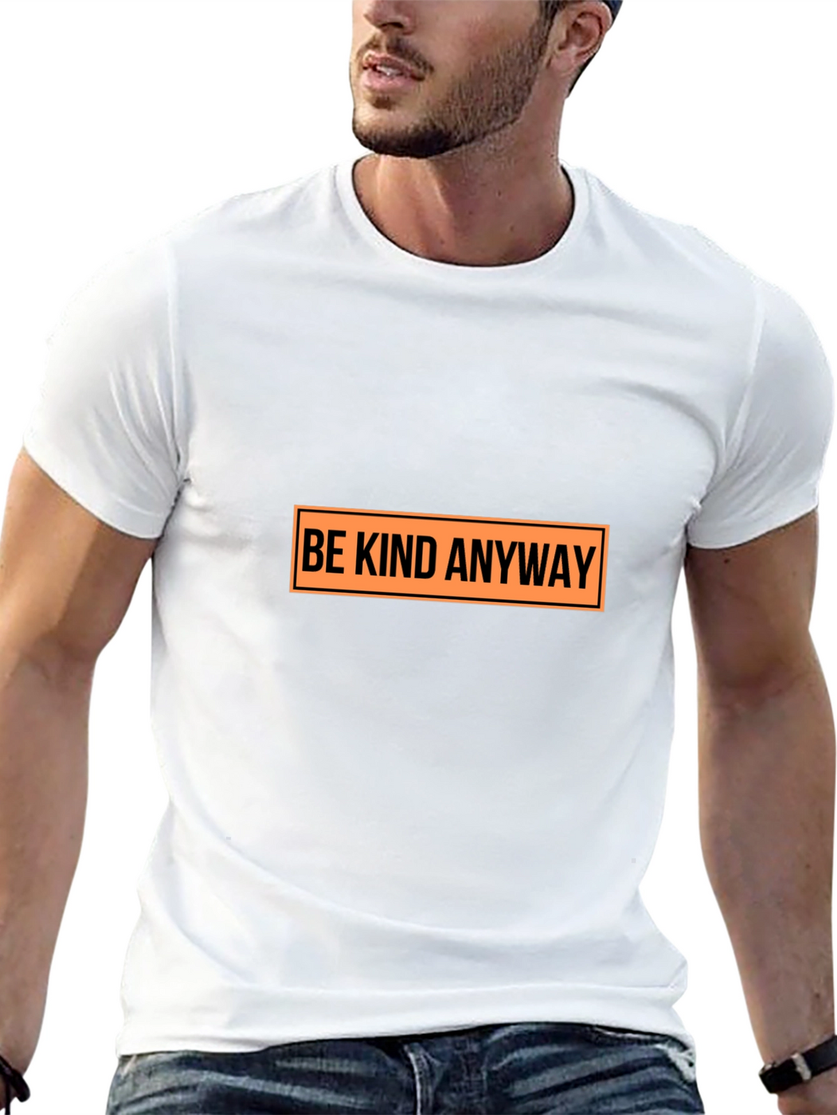 Be Kind Anyway Graphic T-Shirt - Casual Tee