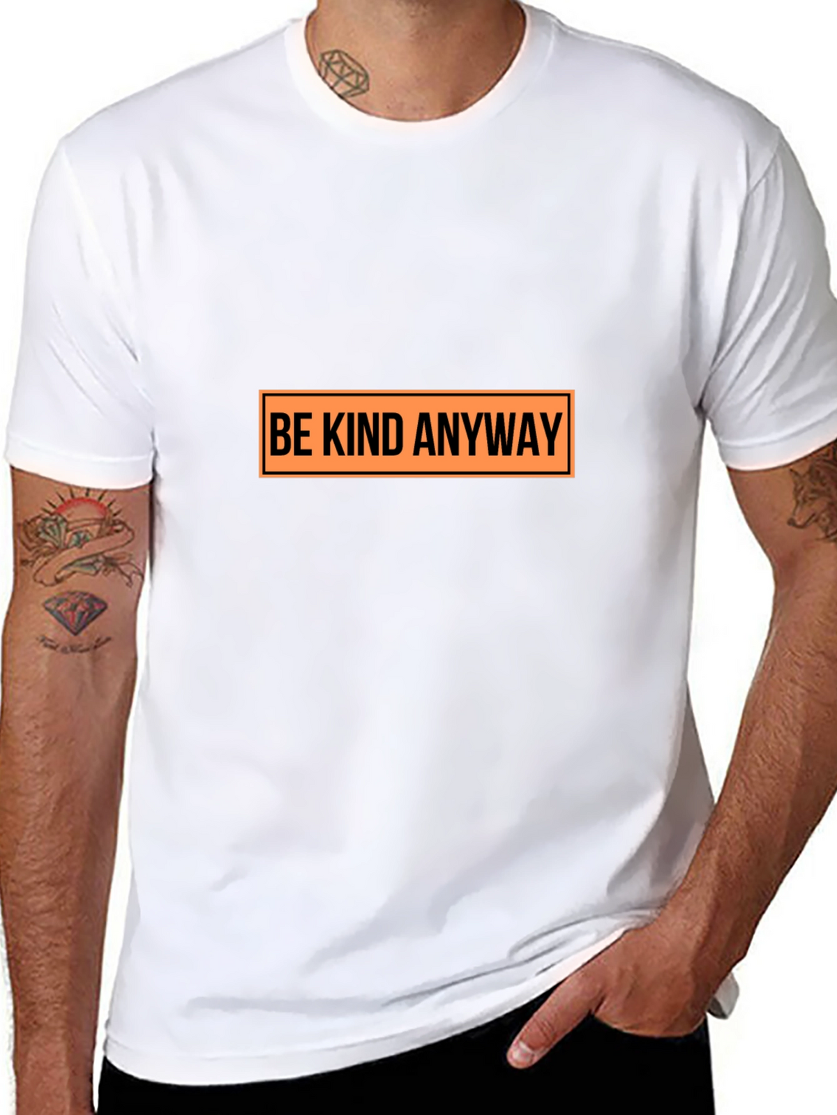 Be Kind Anyway Graphic T-Shirt - Casual Tee