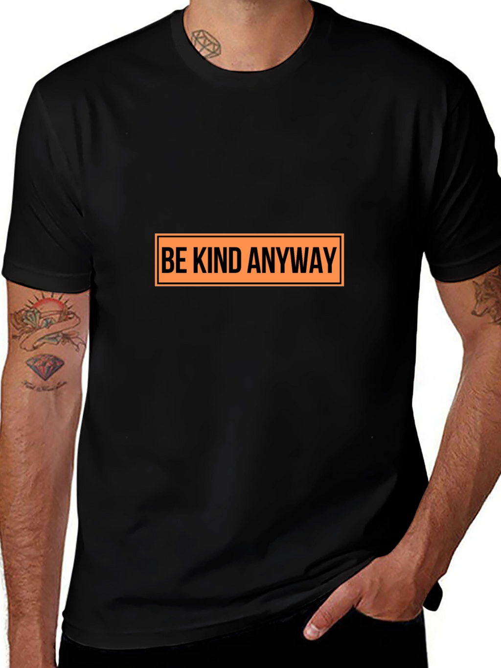 Be Kind Anyway Graphic T-Shirt - Casual Tee
