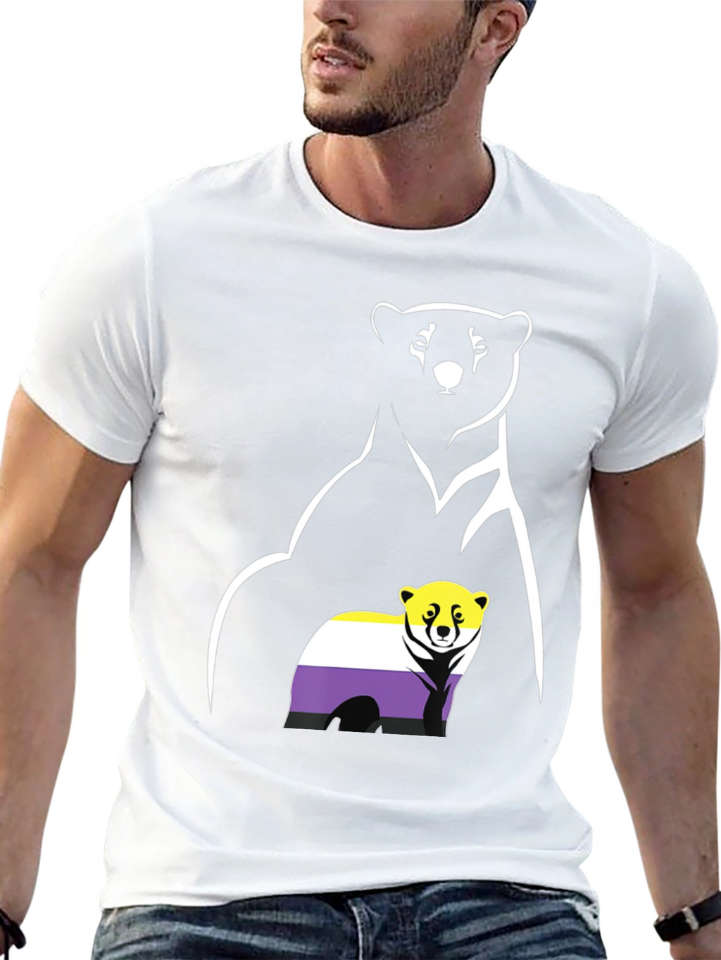 Nonbinary Pride Bear T-Shirt