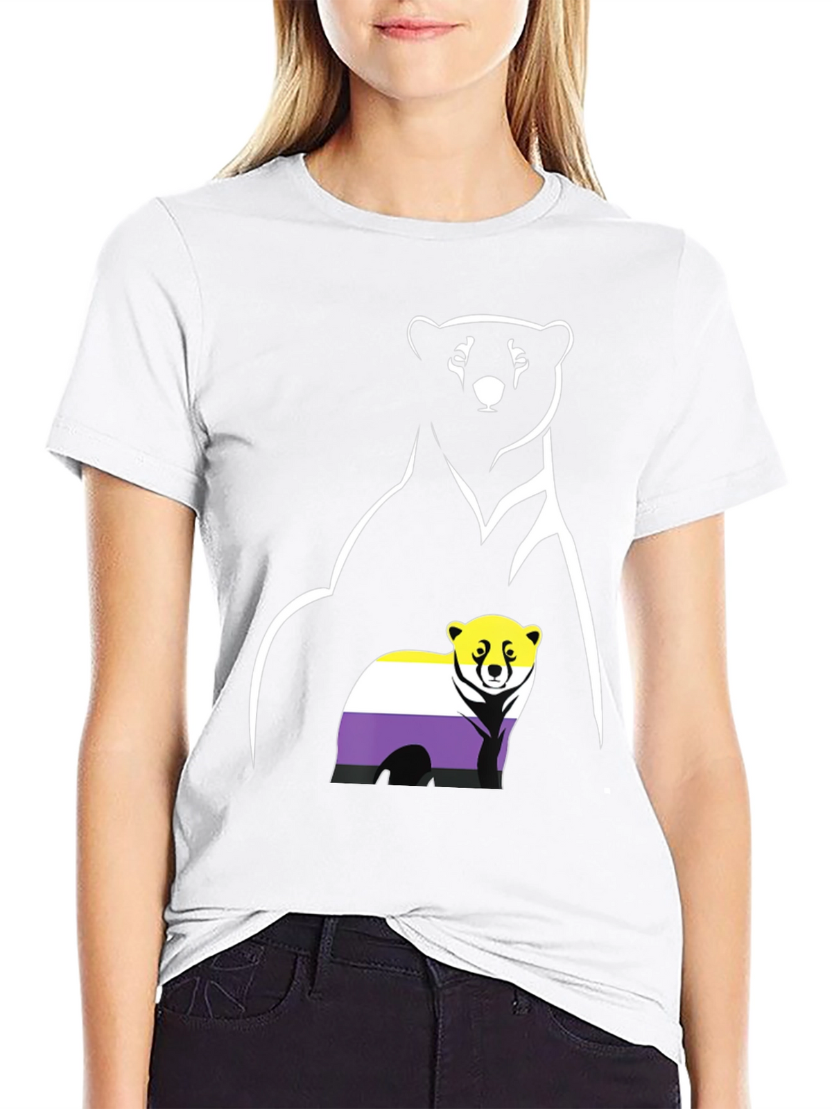 Nonbinary Pride Bear T-Shirt