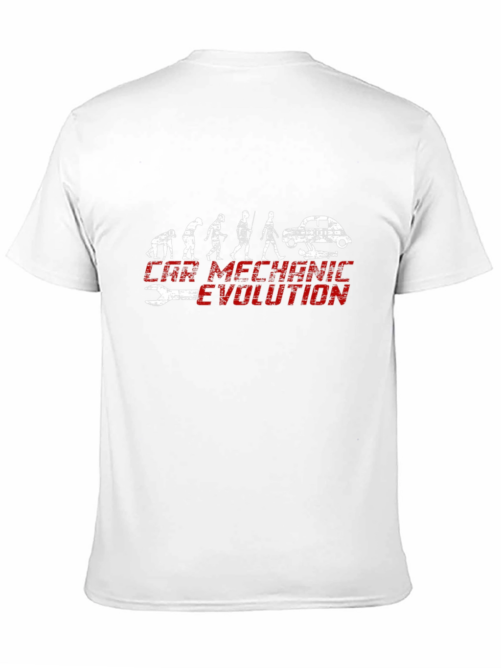 Car Mechanic Evolution Black Graphic Tee