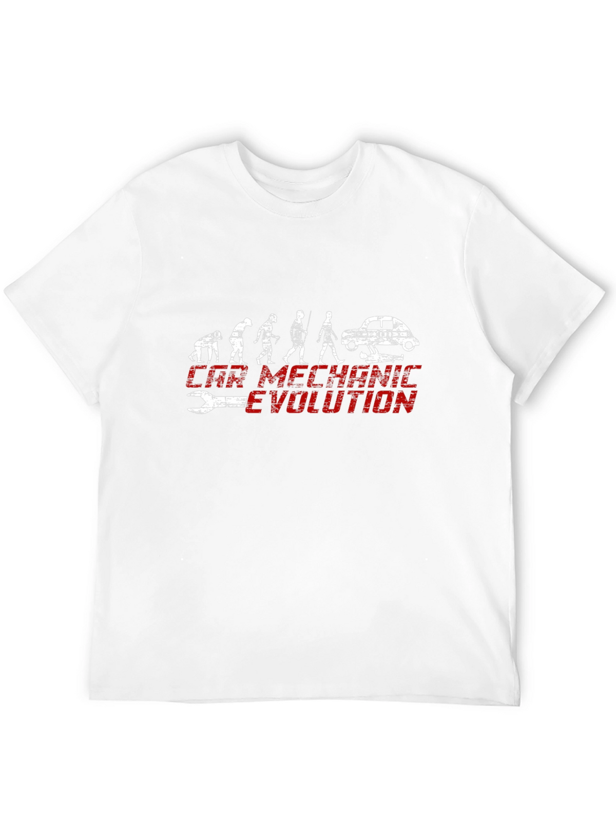 Car Mechanic Evolution Black Graphic Tee