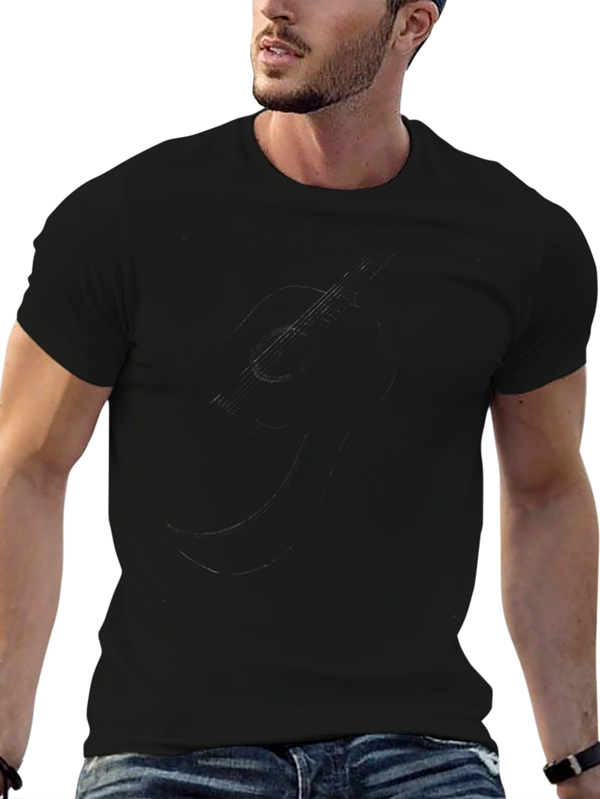Mens Black Short Sleeve T-Shirt
