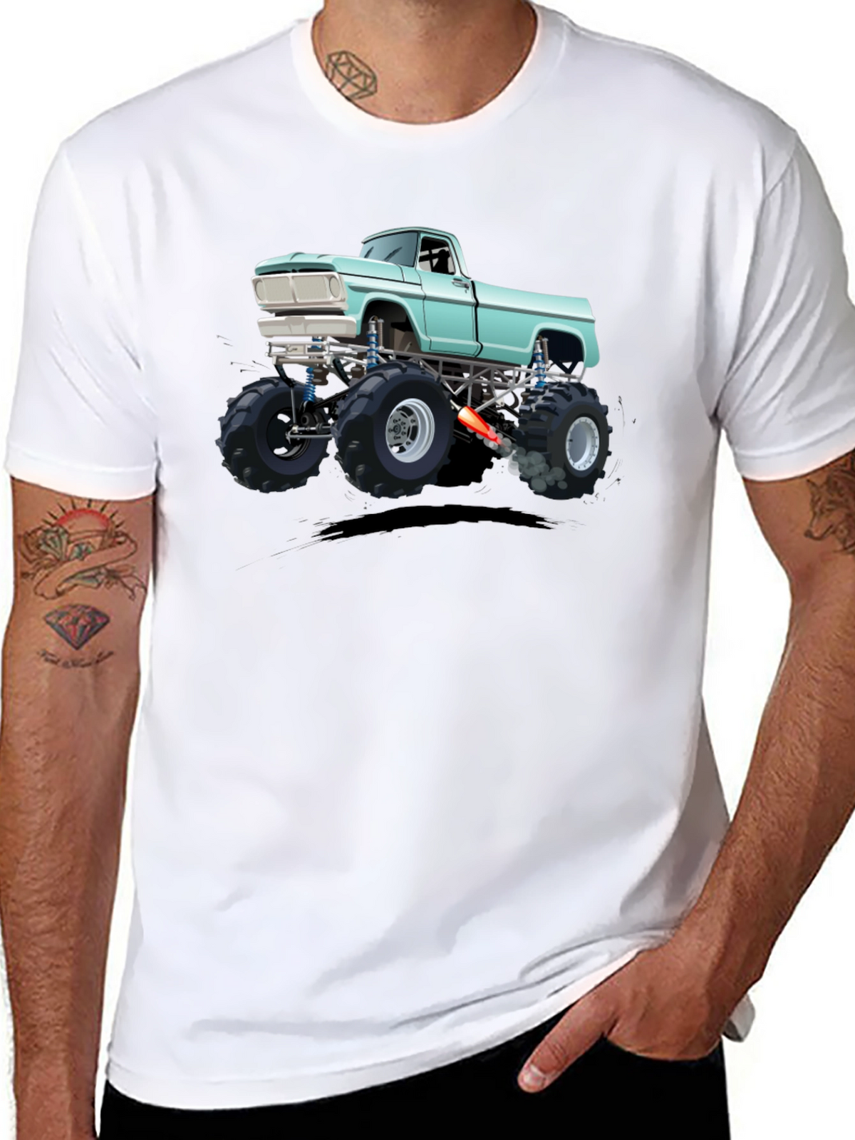 Monster Truck Graphic Tee - Black