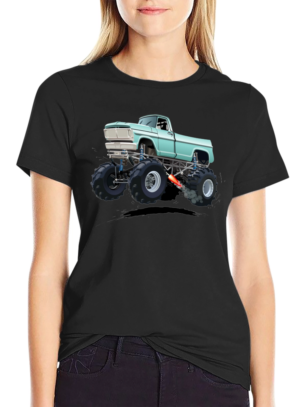 Monster Truck Graphic Tee - Black