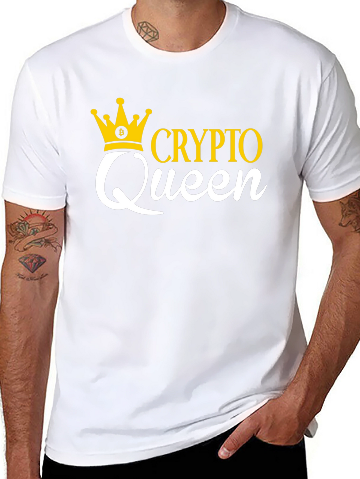 Crypto Queen Graphic Tee - Bitcoin Enthusiast