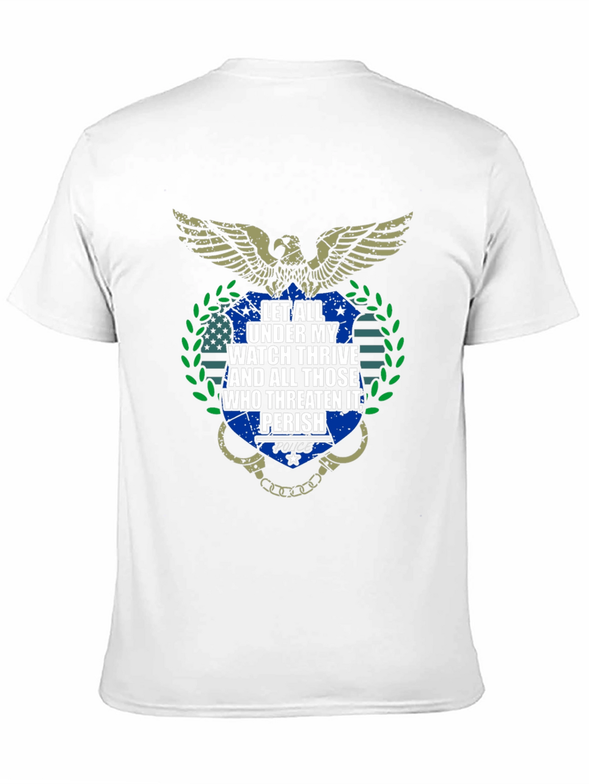 Police Thrive and Perish Graphic T-Shirt