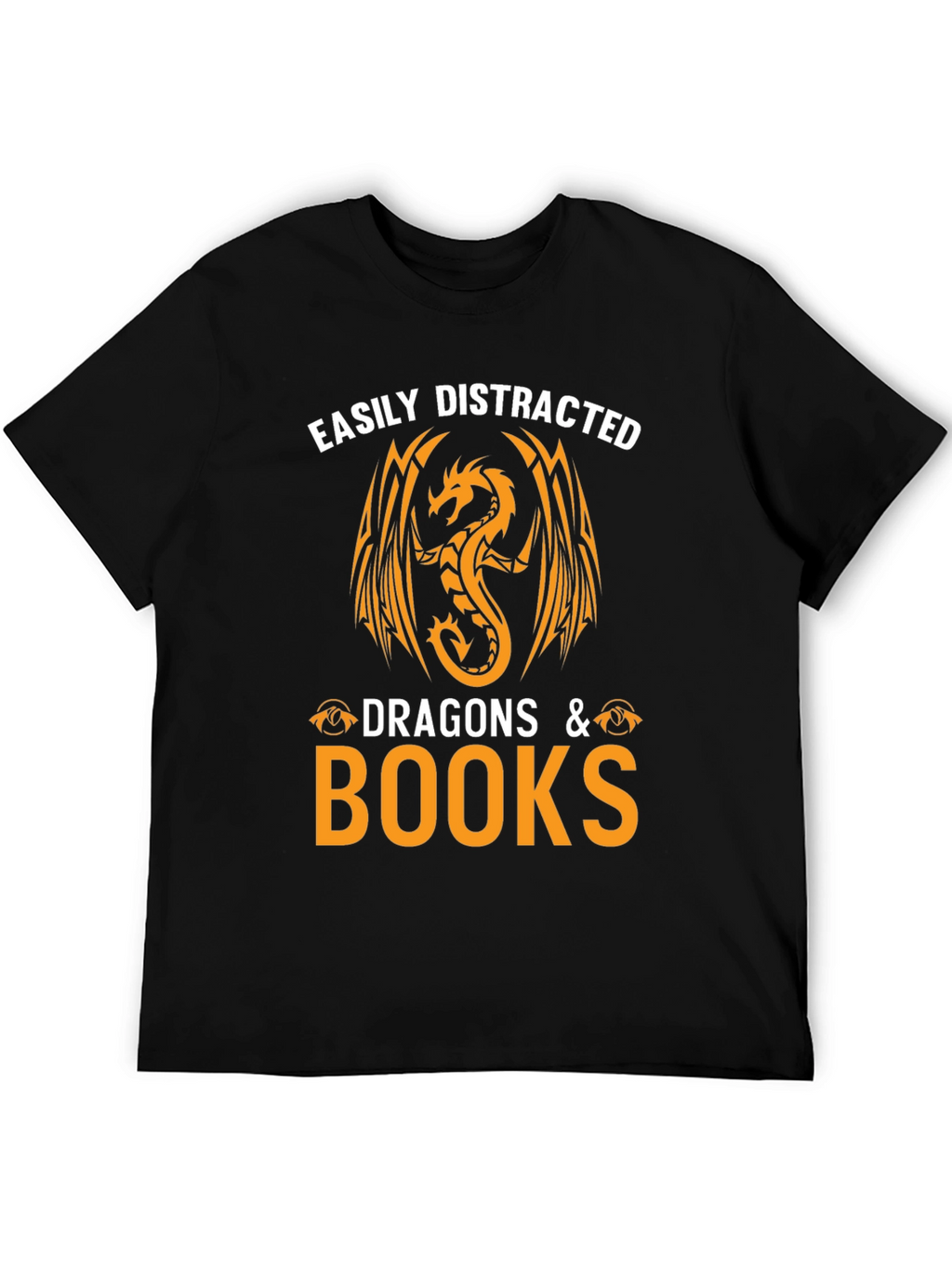 Easily Distracted by Dragons & Books T-Shirt