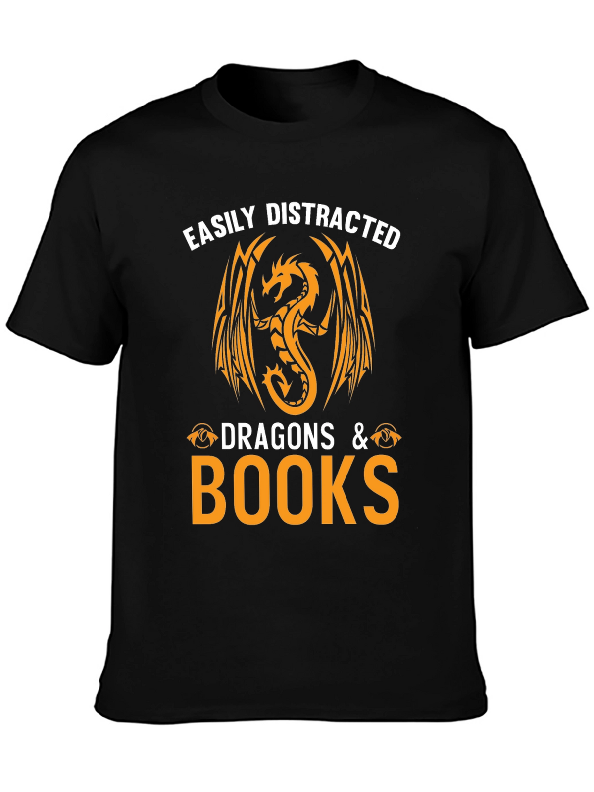 Easily Distracted by Dragons & Books T-Shirt