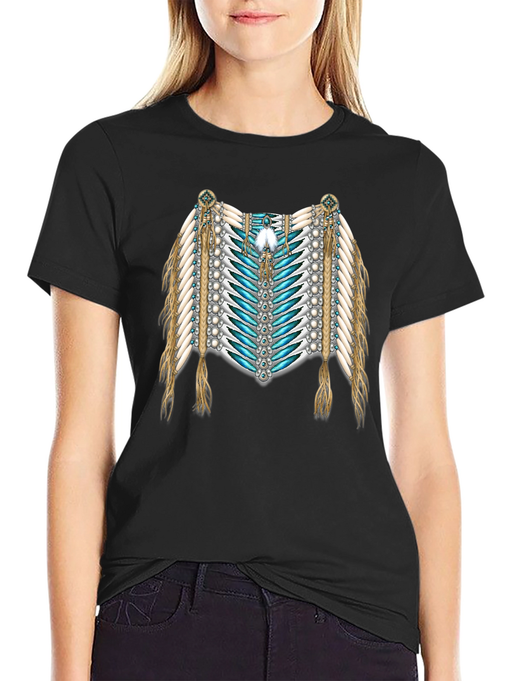 Native American Style Graphic T-Shirt