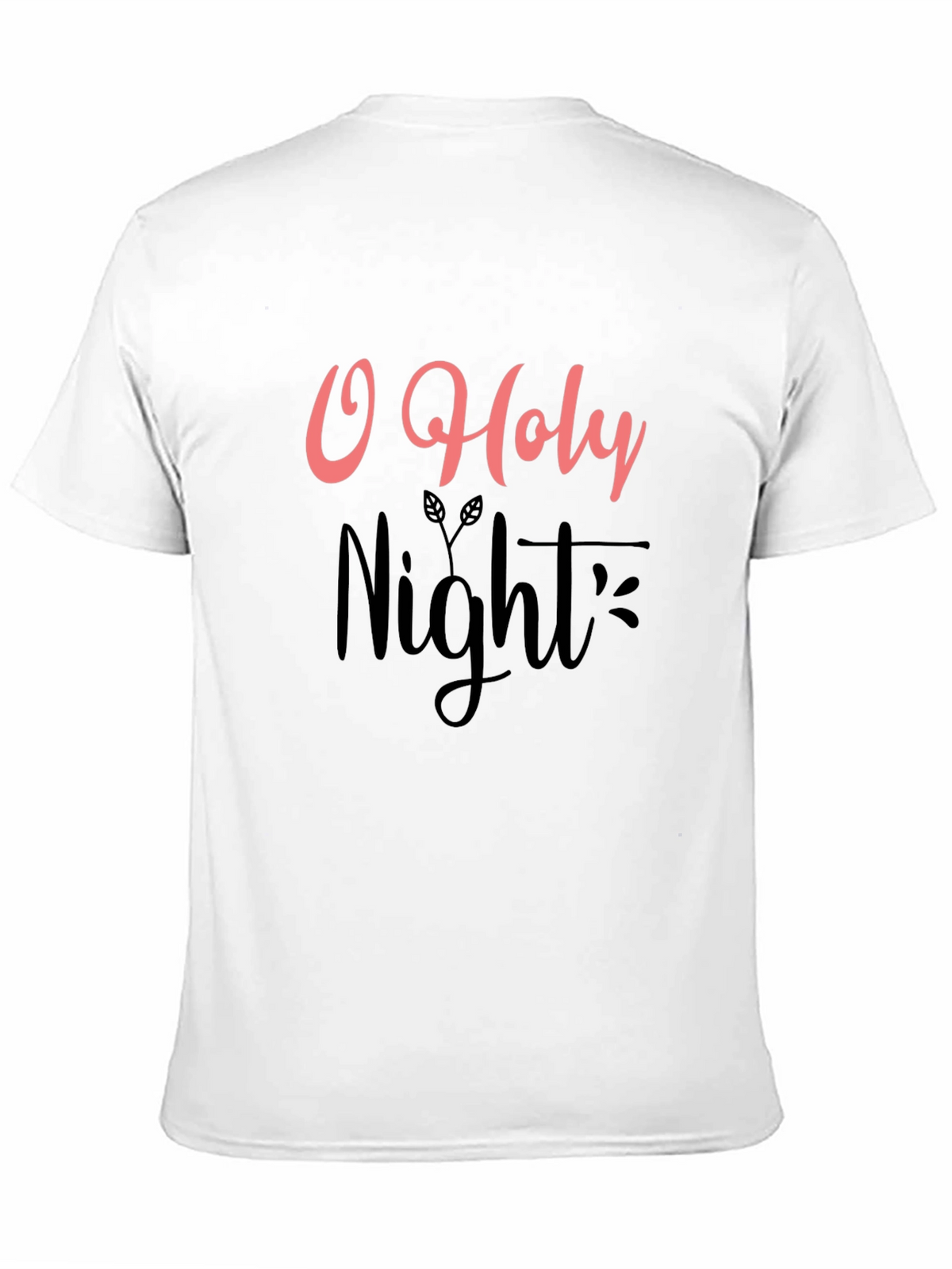 O Holy Night Graphic Tee - Black Holiday T-Shirt