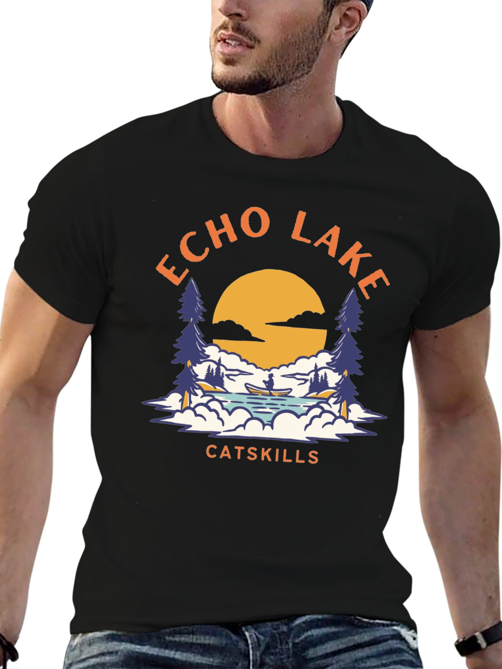 Echo Lake Catskills Graphic T-Shirt