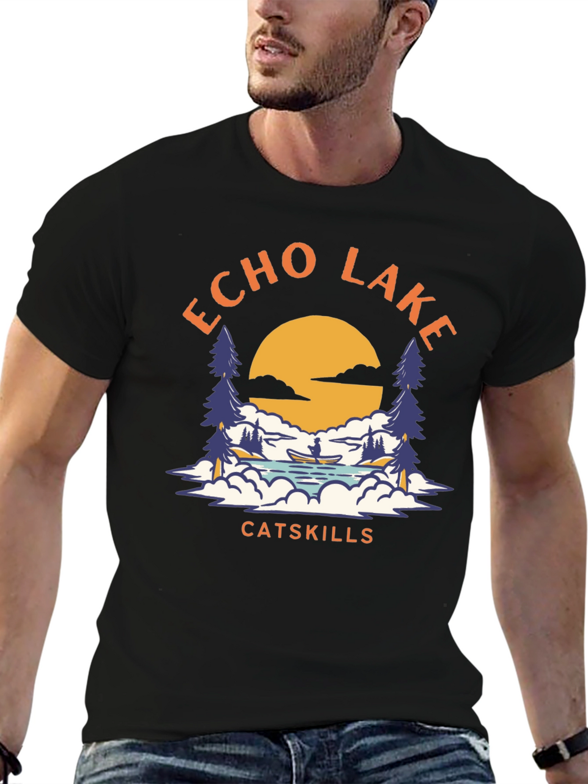 Echo Lake Catskills Graphic T-Shirt