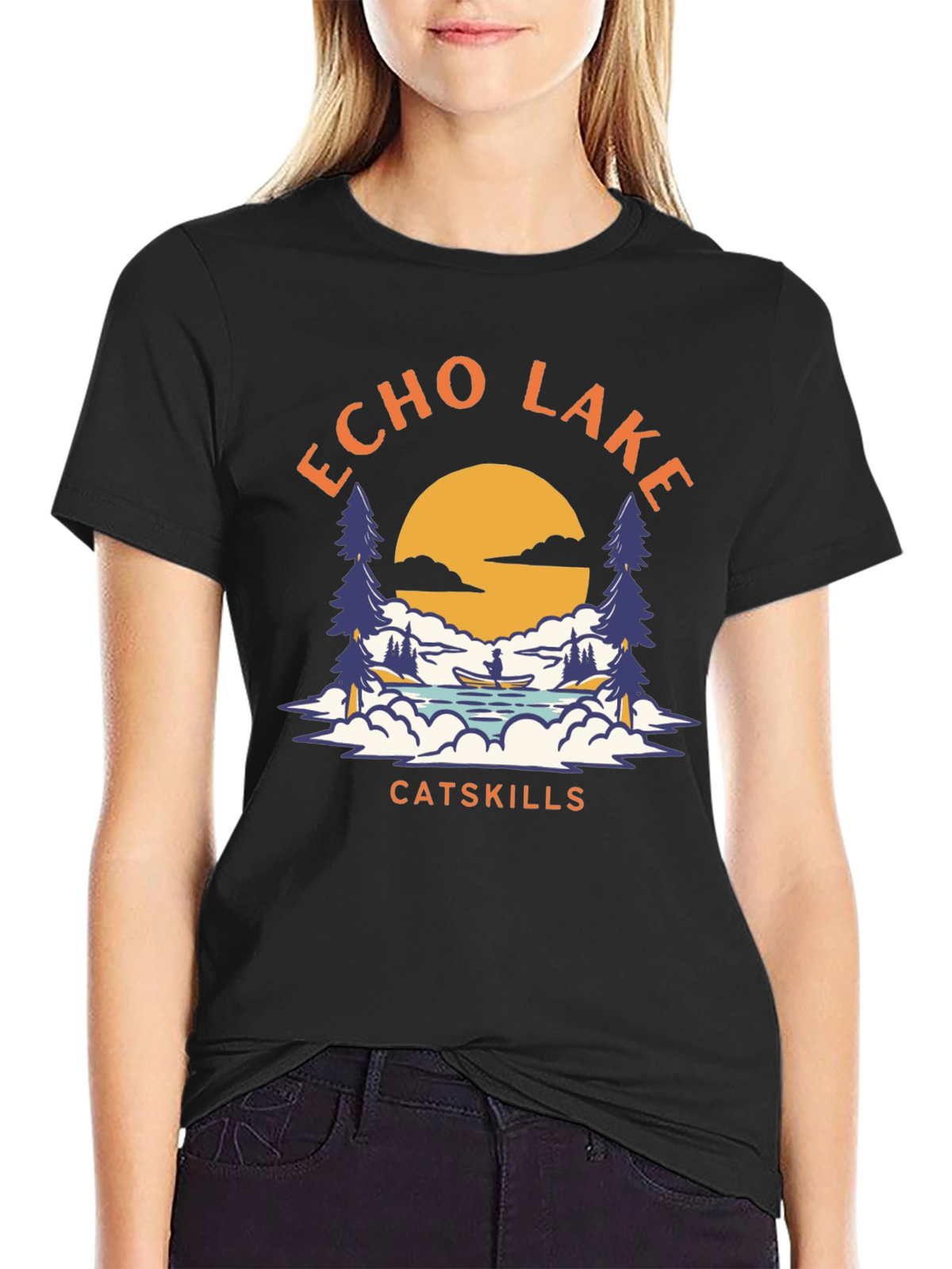 Echo Lake Catskills Graphic T-Shirt
