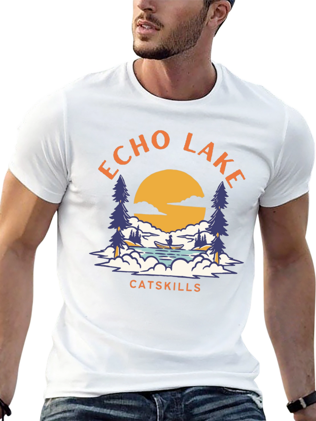 Echo Lake Catskills Graphic T-Shirt