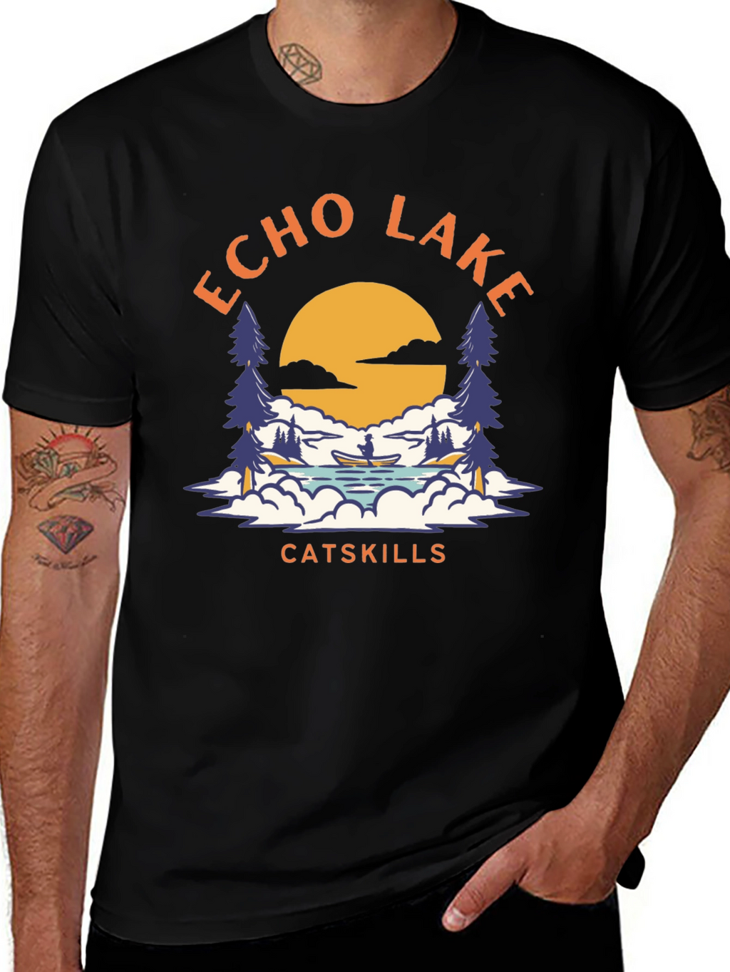 Echo Lake Catskills Graphic T-Shirt