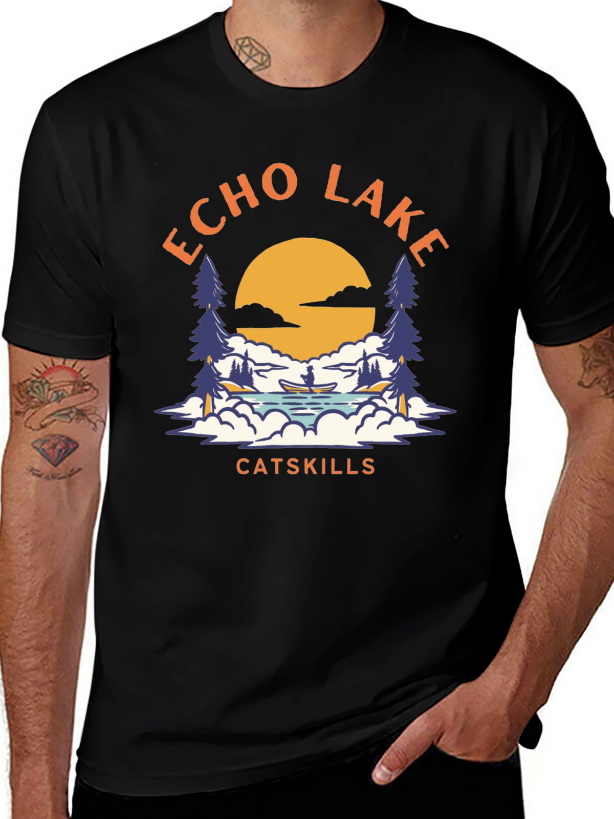 Echo Lake Catskills Graphic T-Shirt