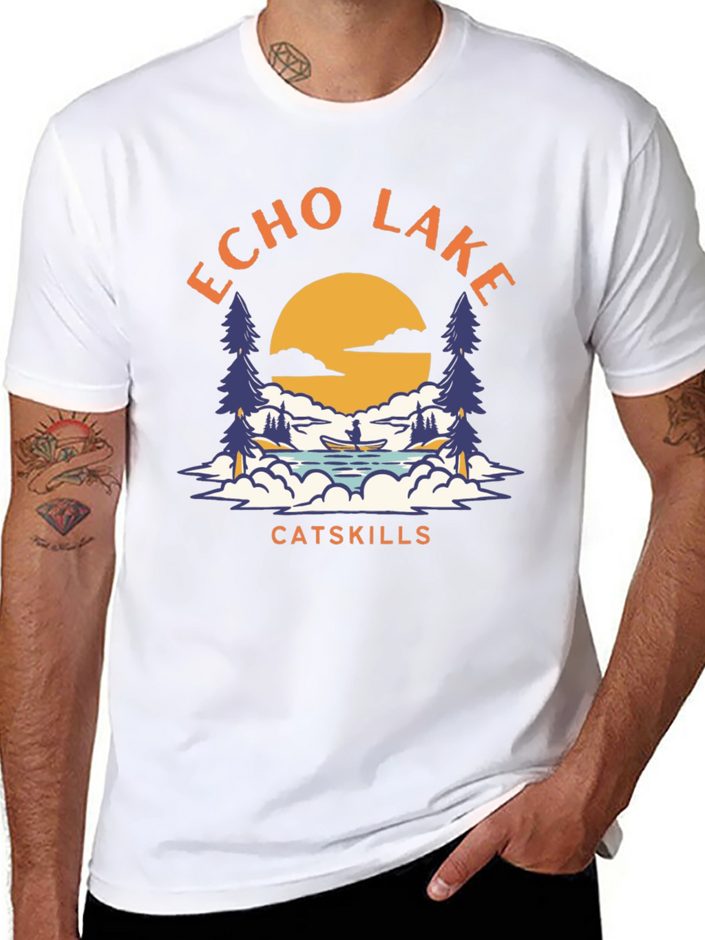 Echo Lake Catskills Graphic T-Shirt