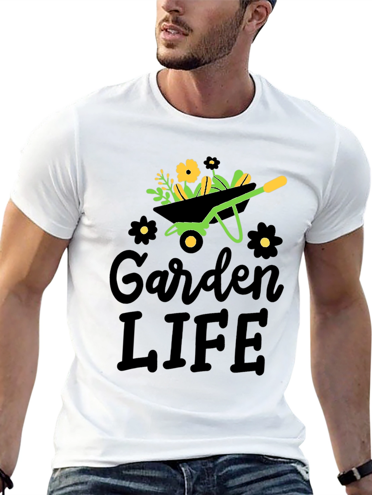 Garden Life T-Shirt - Wheelbarrow Graphic Tee