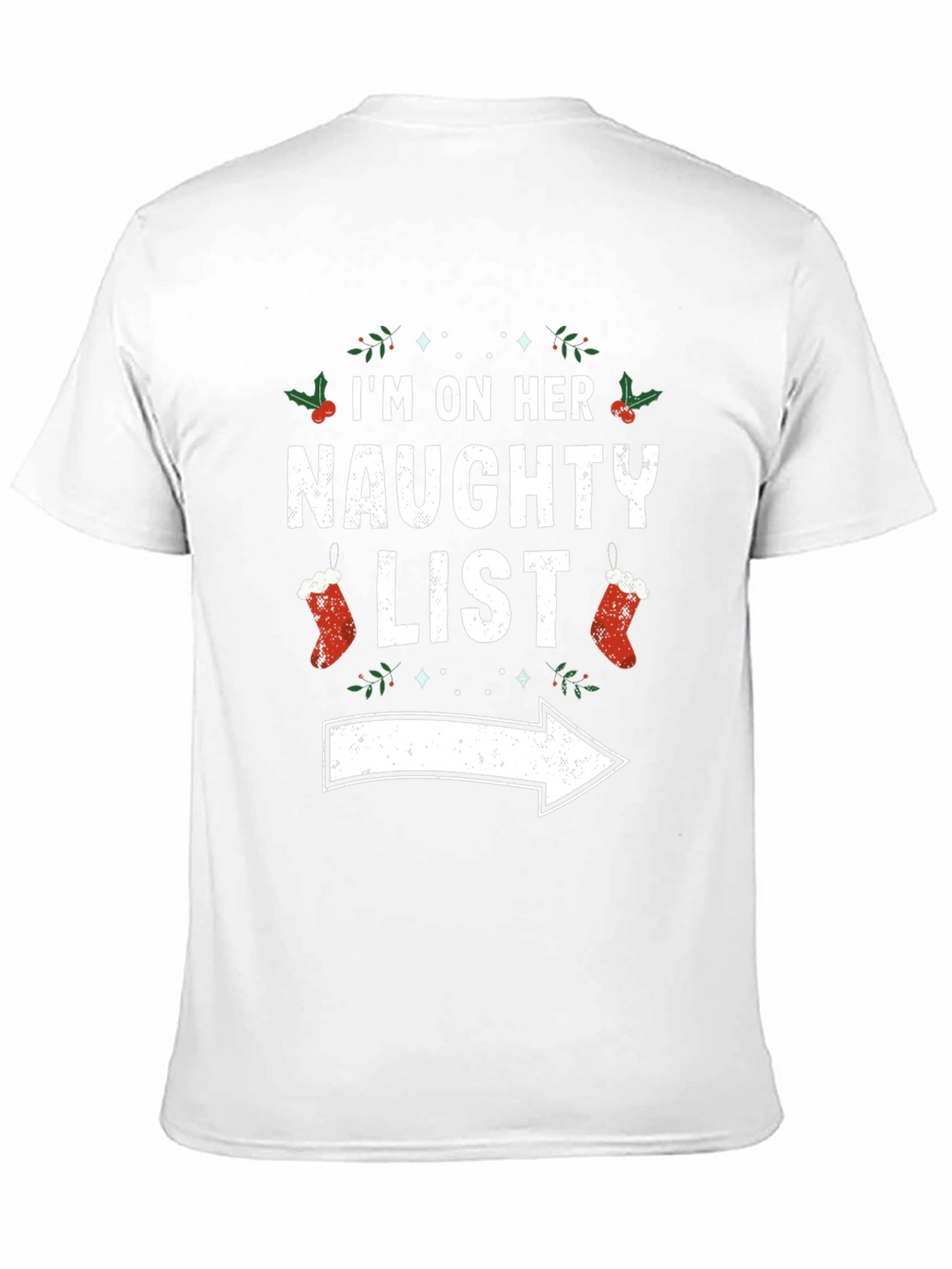 Naughty List Christmas Graphic Tee